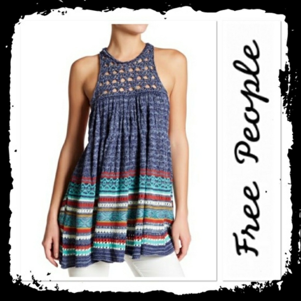 Free People Rear Hearts Tunic
